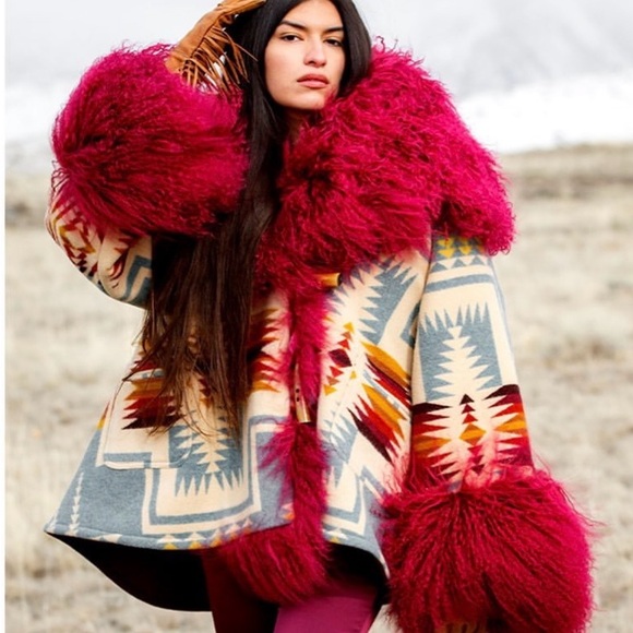 Lindsey Thornburg Sweaters - Lindsey Thornberg Harding Shearling Cloak - PRICE IS FIRM!